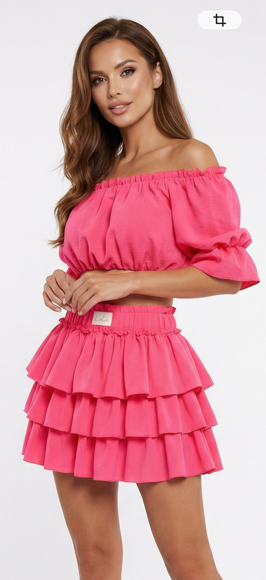 Mini Rock- Shorts Neon- Pink