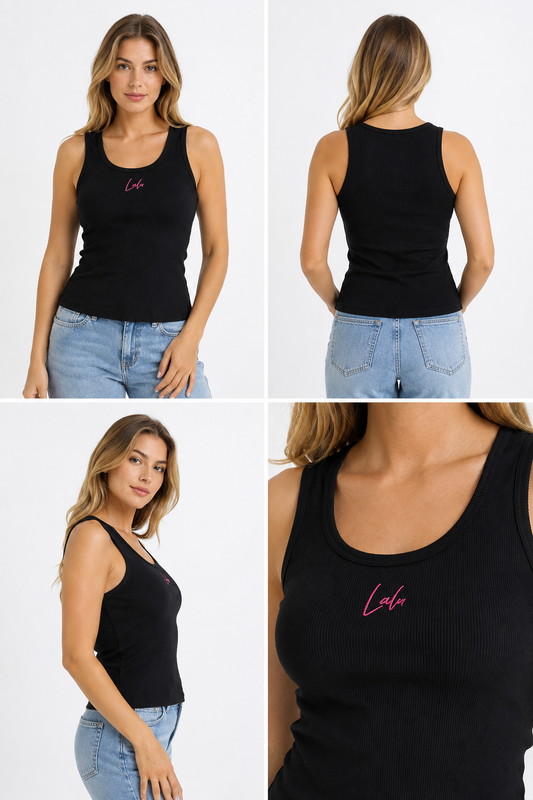 Tanktop Lalu aus Baumwolle mit dezenten Logo | Verschiedene Farben