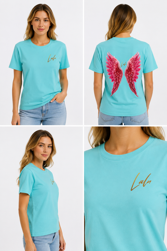 T- Shirt Lalu Flügel MINTGRÜN