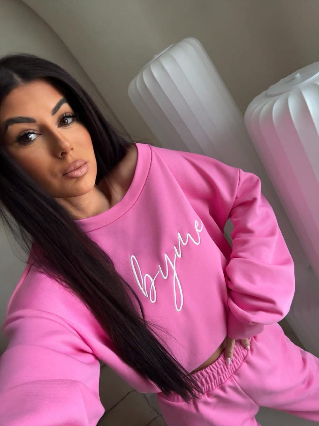 Sweatshirt LOGO BY ME PINK