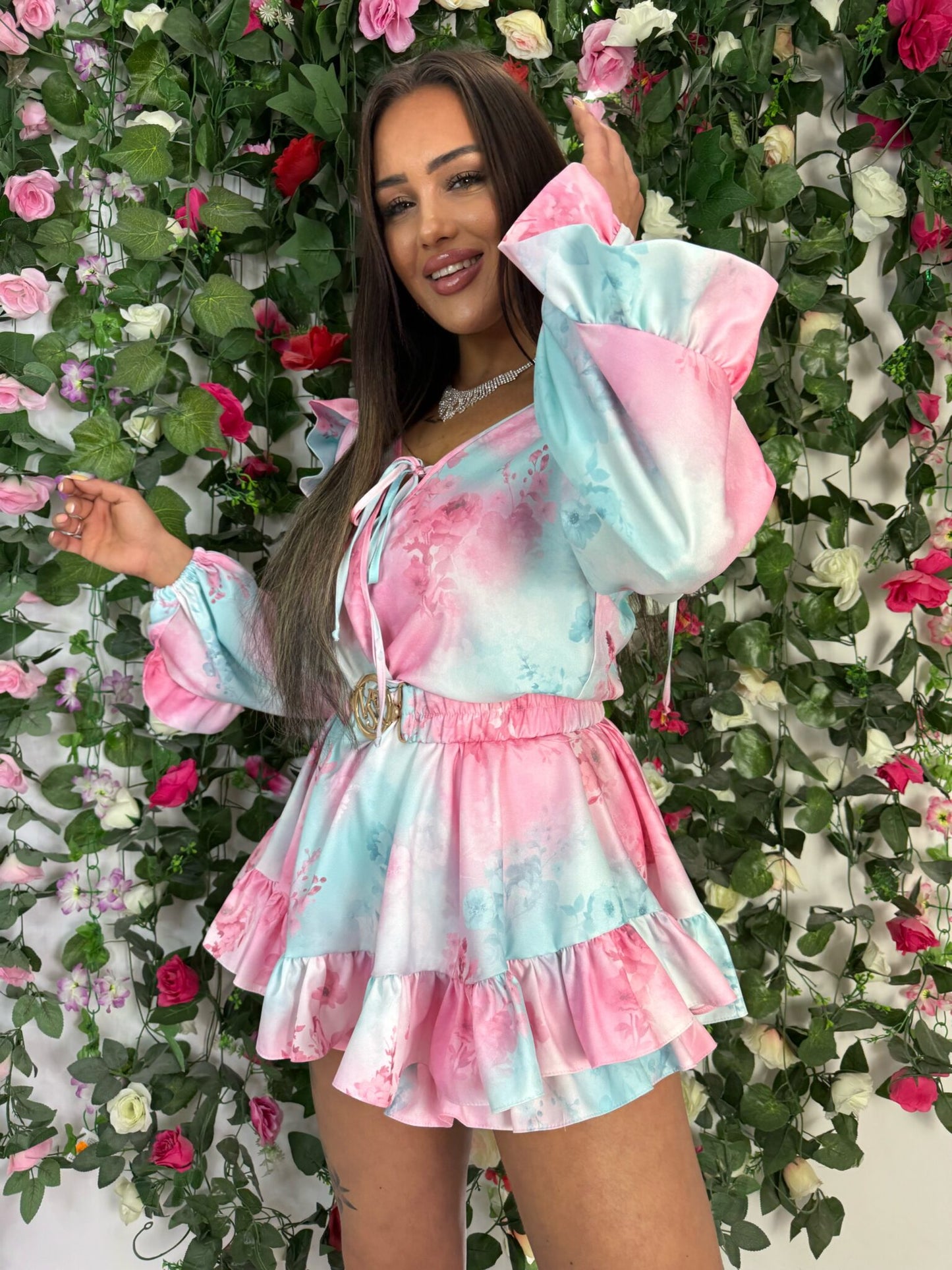 Einteiler CARMELLITA blau- rosa