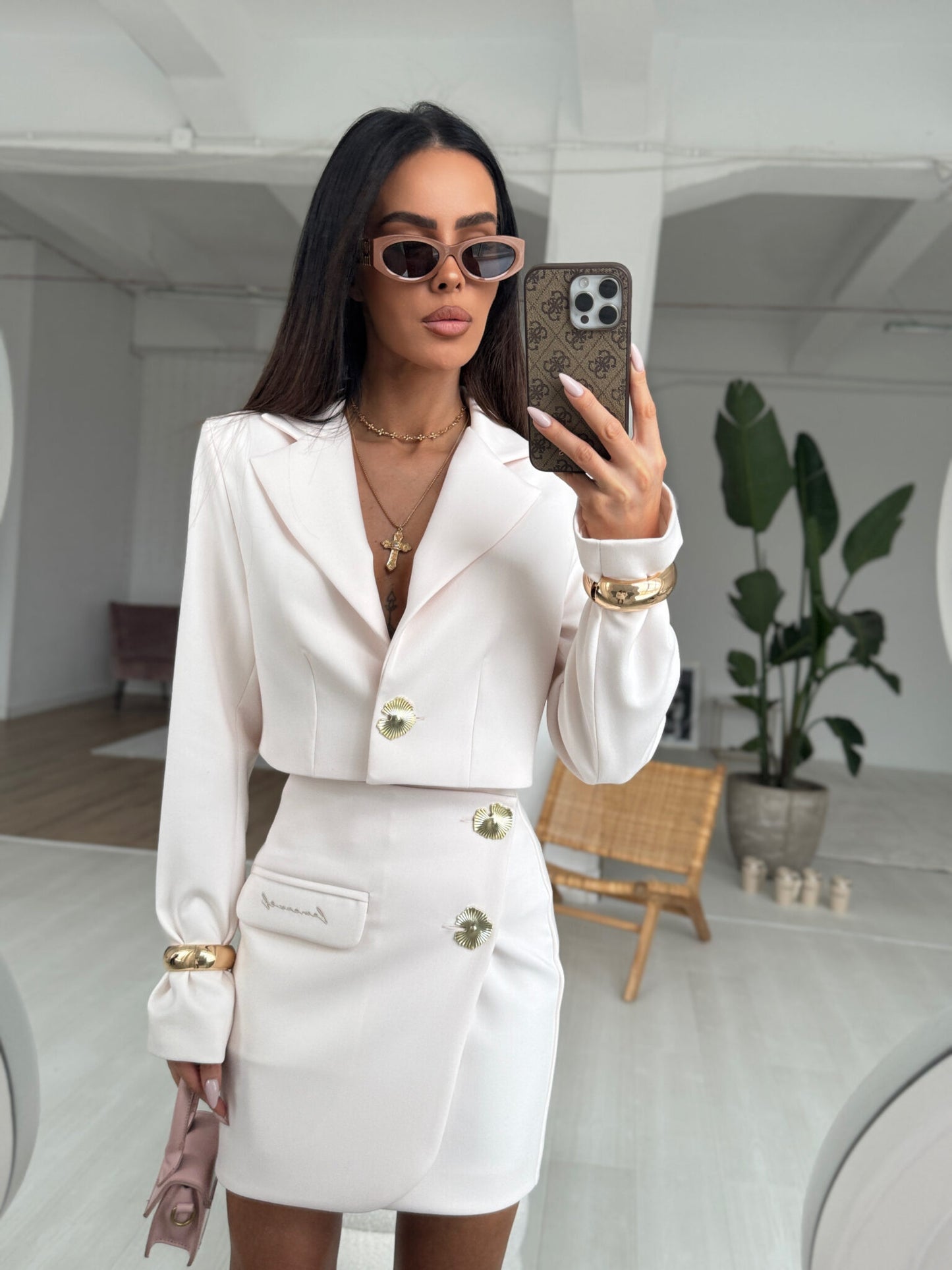 Kurzer Blazer Jäckchen MONACO LA MANUEL PUDERROSA