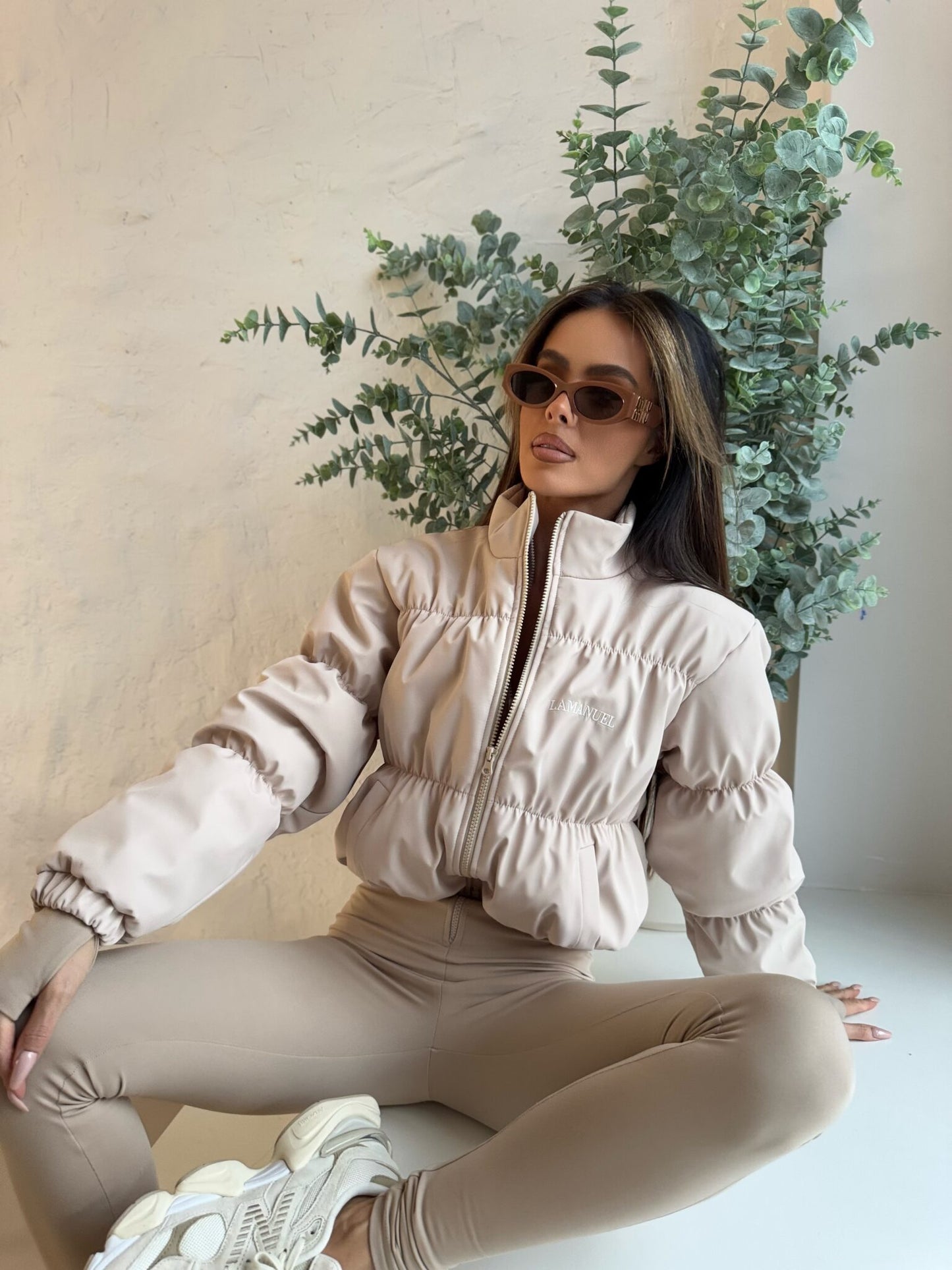 Damen Übergangsjacke La Manuel TEASER Beige One Size