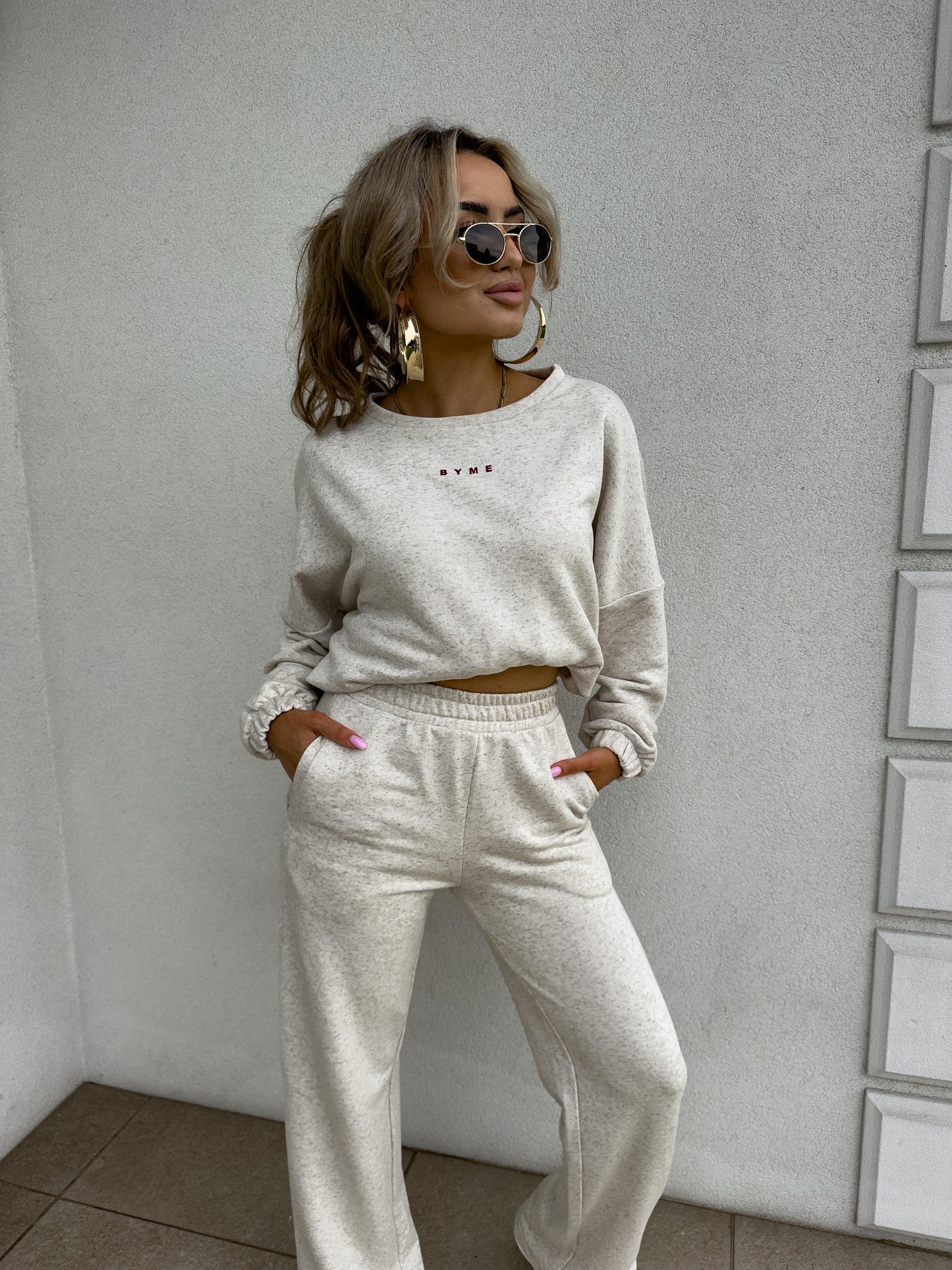 Damenset Sportanzug Damen Zweiteiler SYDNEY Grau