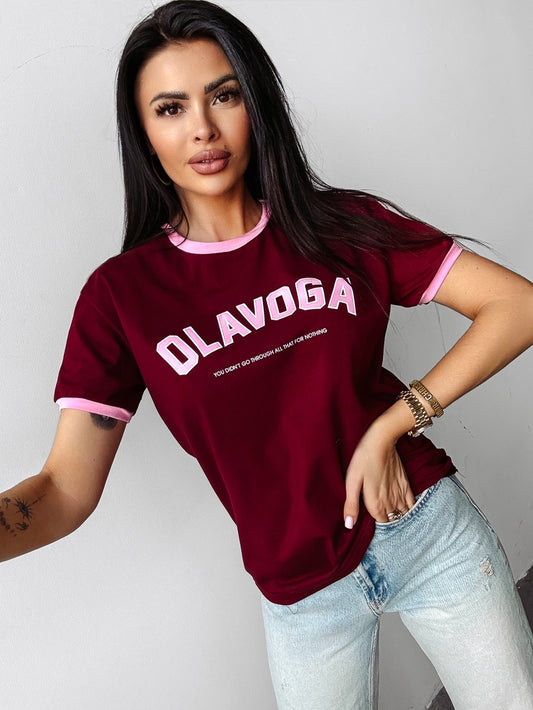 T- Shirt LEMON OLAVOGA bordeauxrot