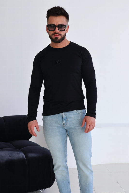 T-SHIRT LONGSLEEVE HERREN BG TRUST | SCHWARZ