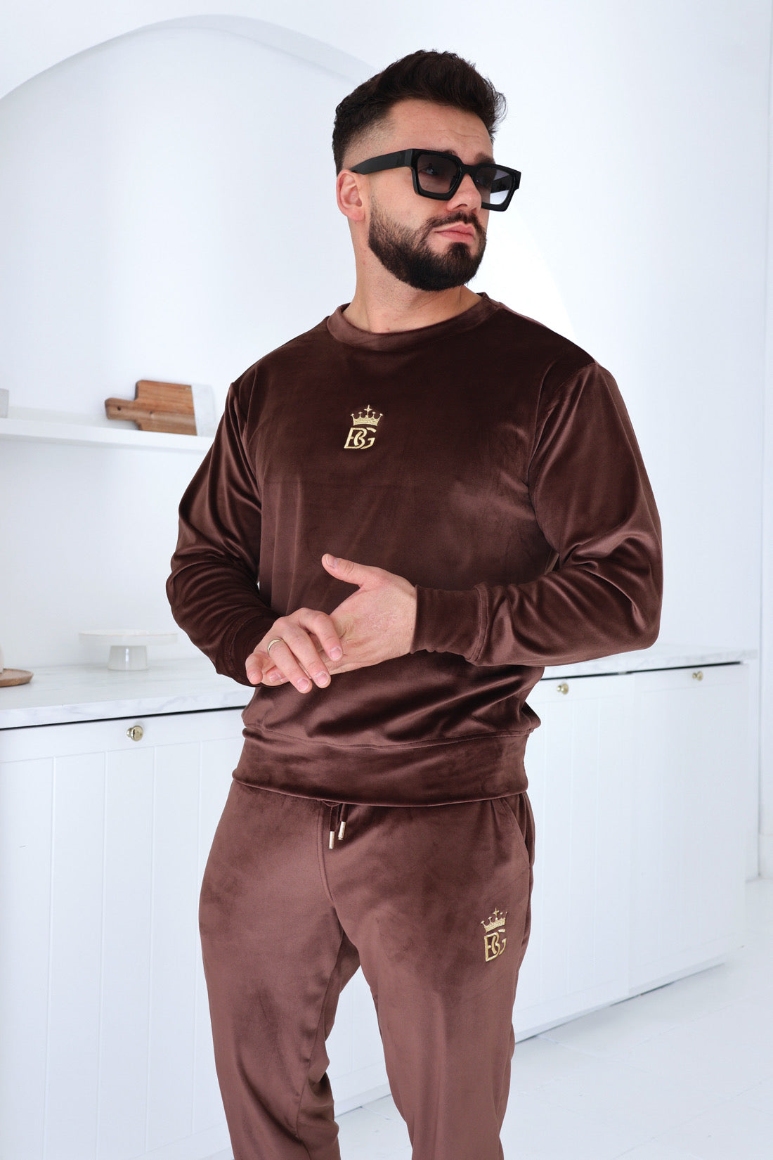SPORTANZUG HERREN BG PALACE | SCHOKOBRAUN