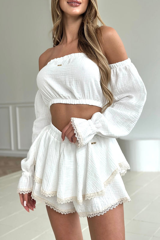 DAMENSET LOVELY BRANDEBURG COUTURE | WEIẞ
