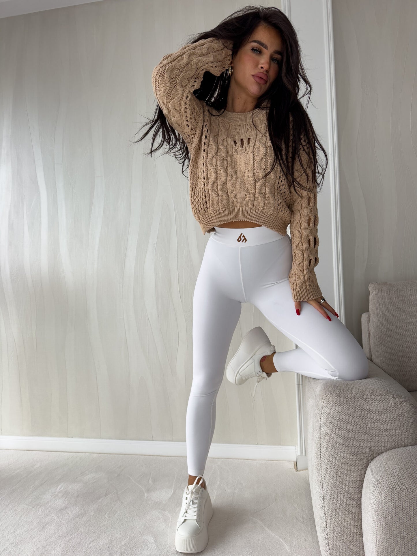 Leggings GYM - ecru