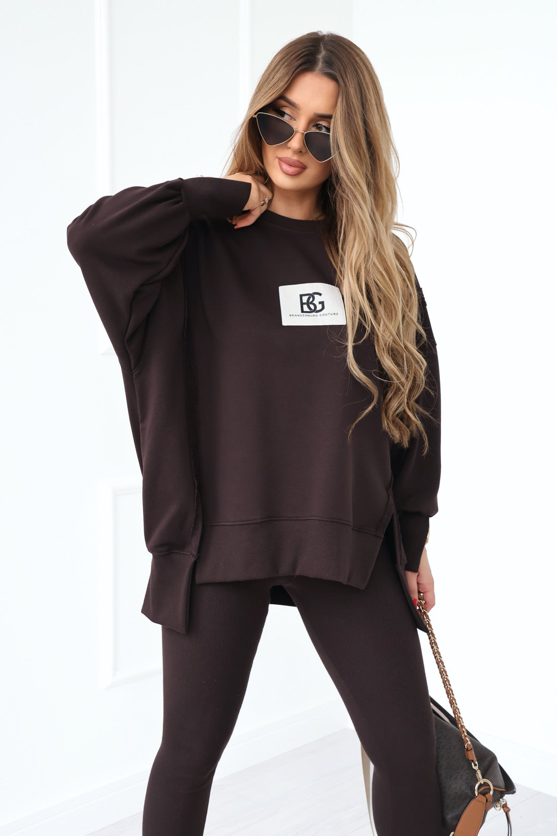 SWEATSHIRT BG KATE | SCHOKOBRAUN