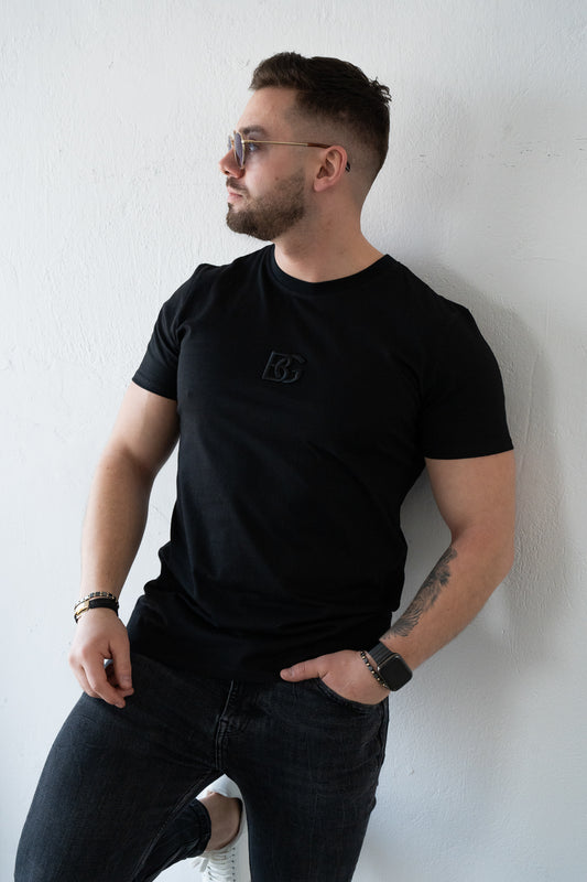 Männer T-SHIRT BG SIGNATURE | Schwarz