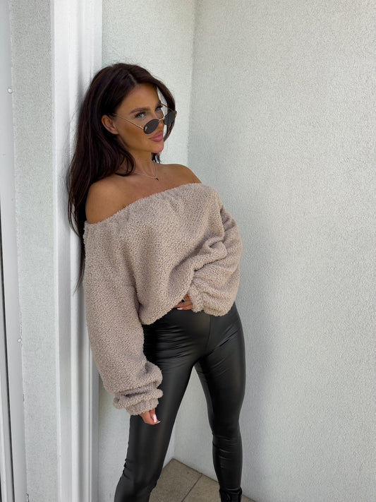 Sweatshirt UNDER  – Puder- Beige