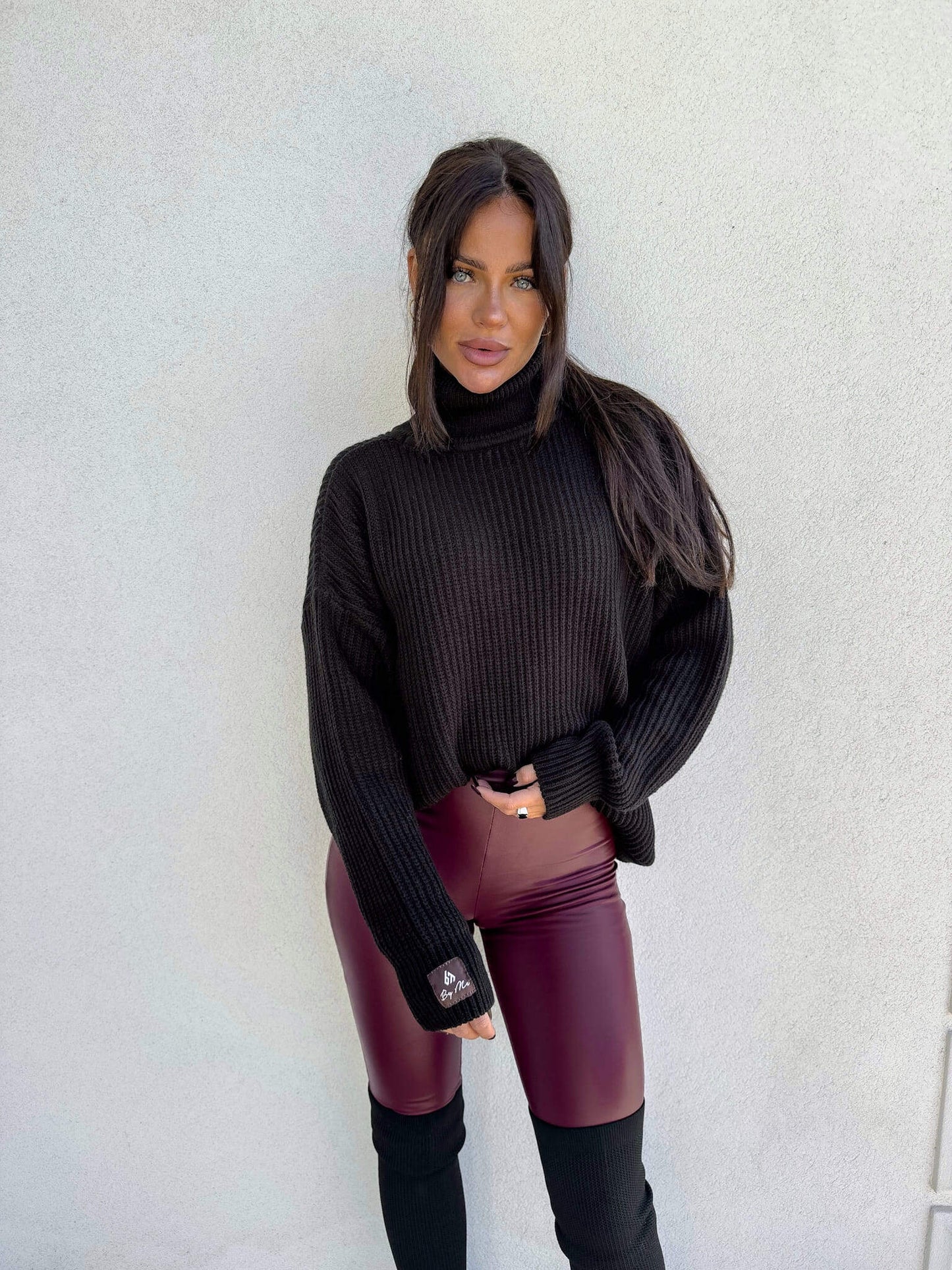 Rollkragenpullover LAVER - Schwarz