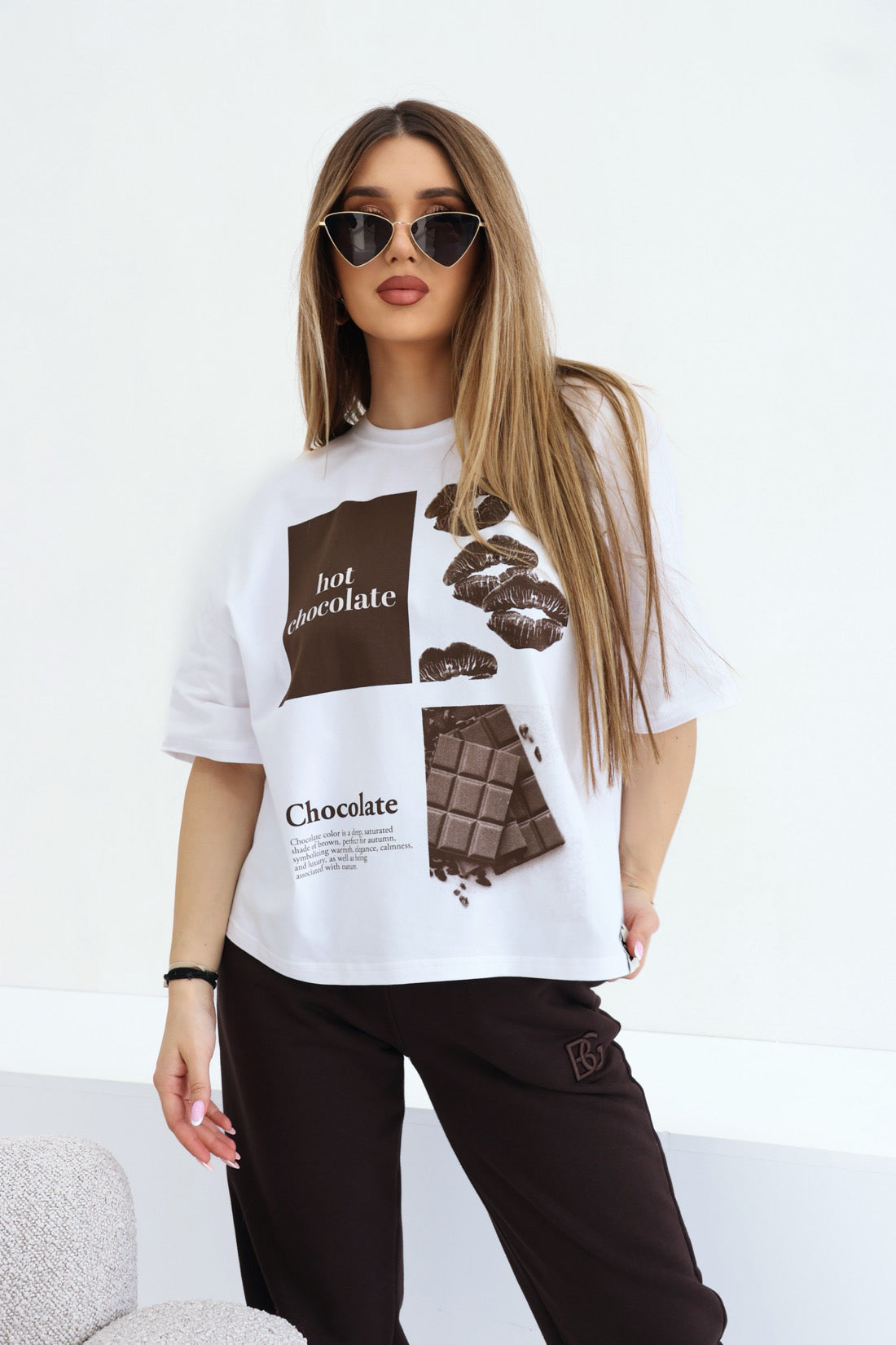 T-SHIRT  BG CHOCO | WEIẞ