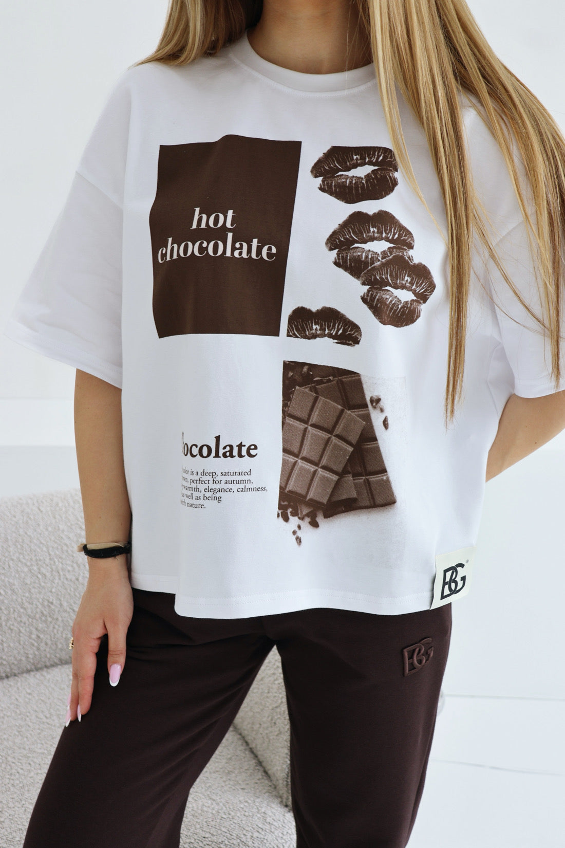 T-SHIRT  BG CHOCO | WEIẞ