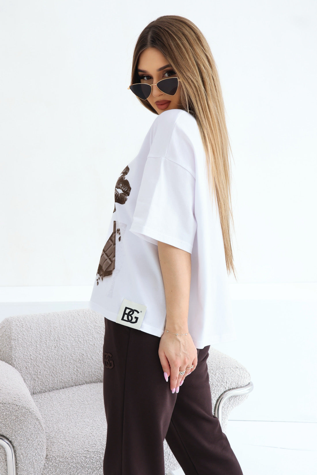 T-SHIRT  BG CHOCO | WEIẞ