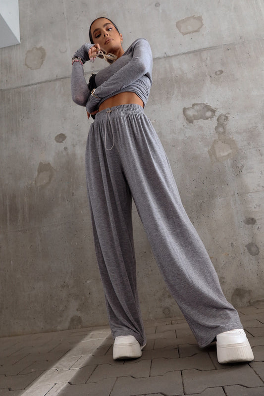 Hose SLOUCHIE grau