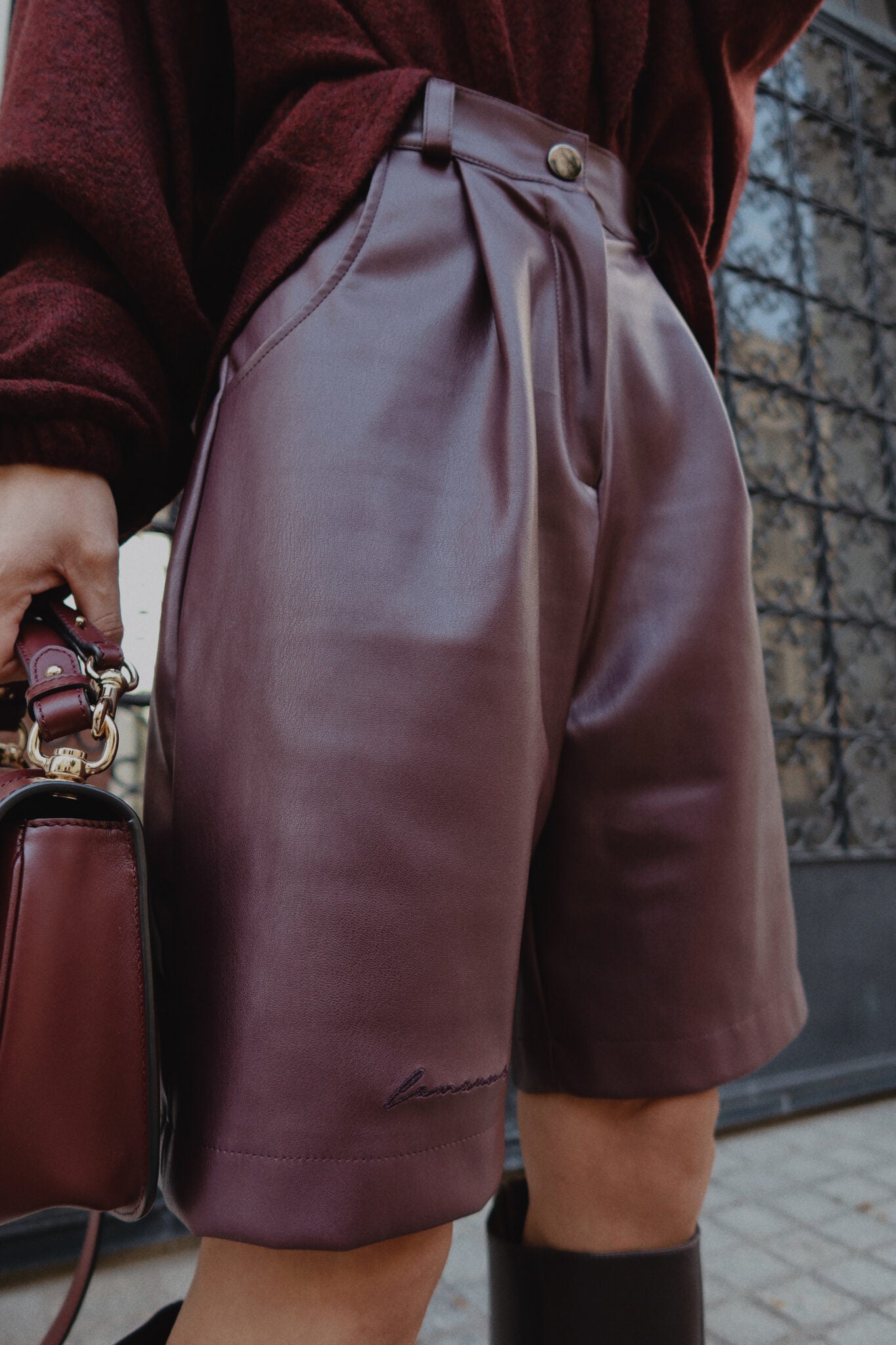 Shorts GLEAM bordeaux