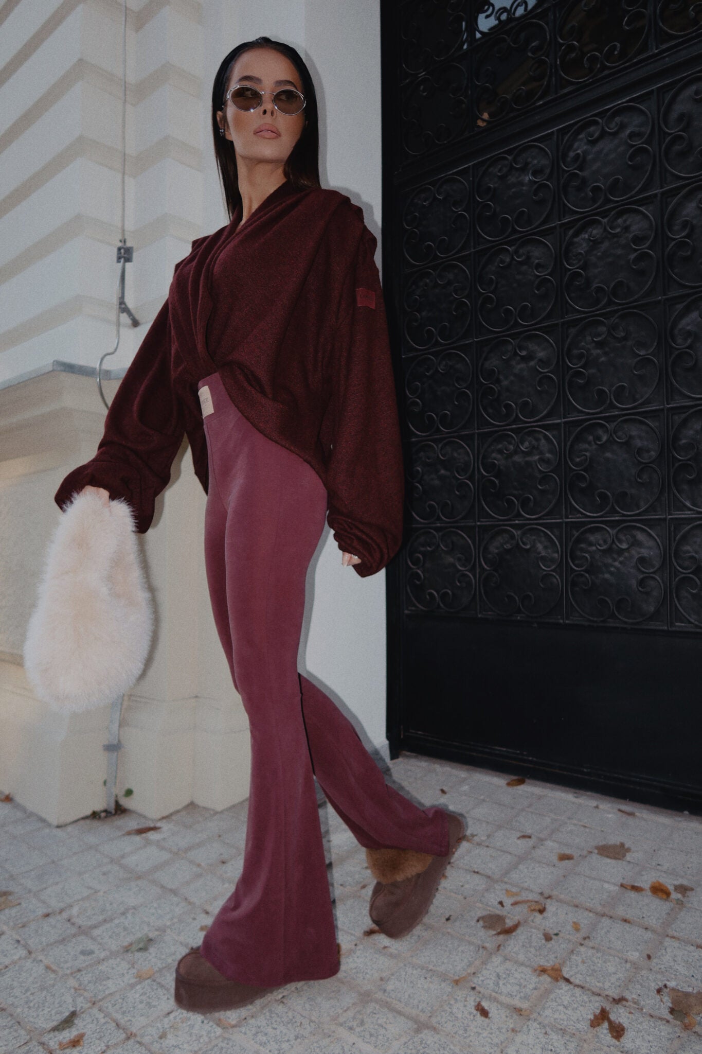 Leggings BLESSED bordeaux