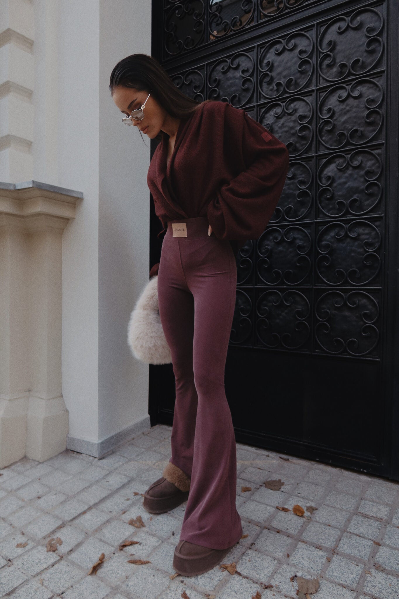 Leggings BLESSED bordeaux