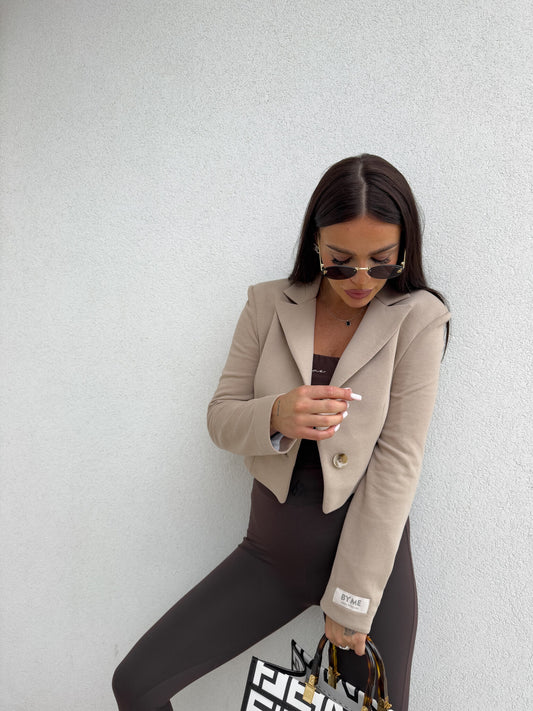 Jäckchen SLIM - dunkelbeige