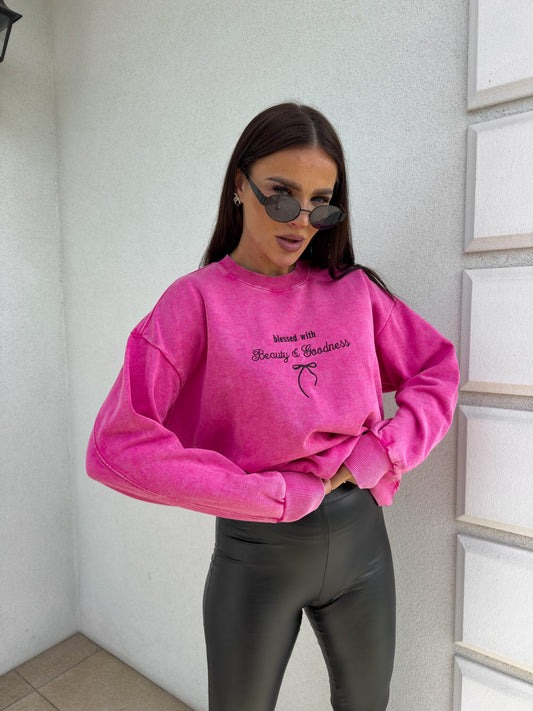 Sweatshirt GOODNESS - Pink