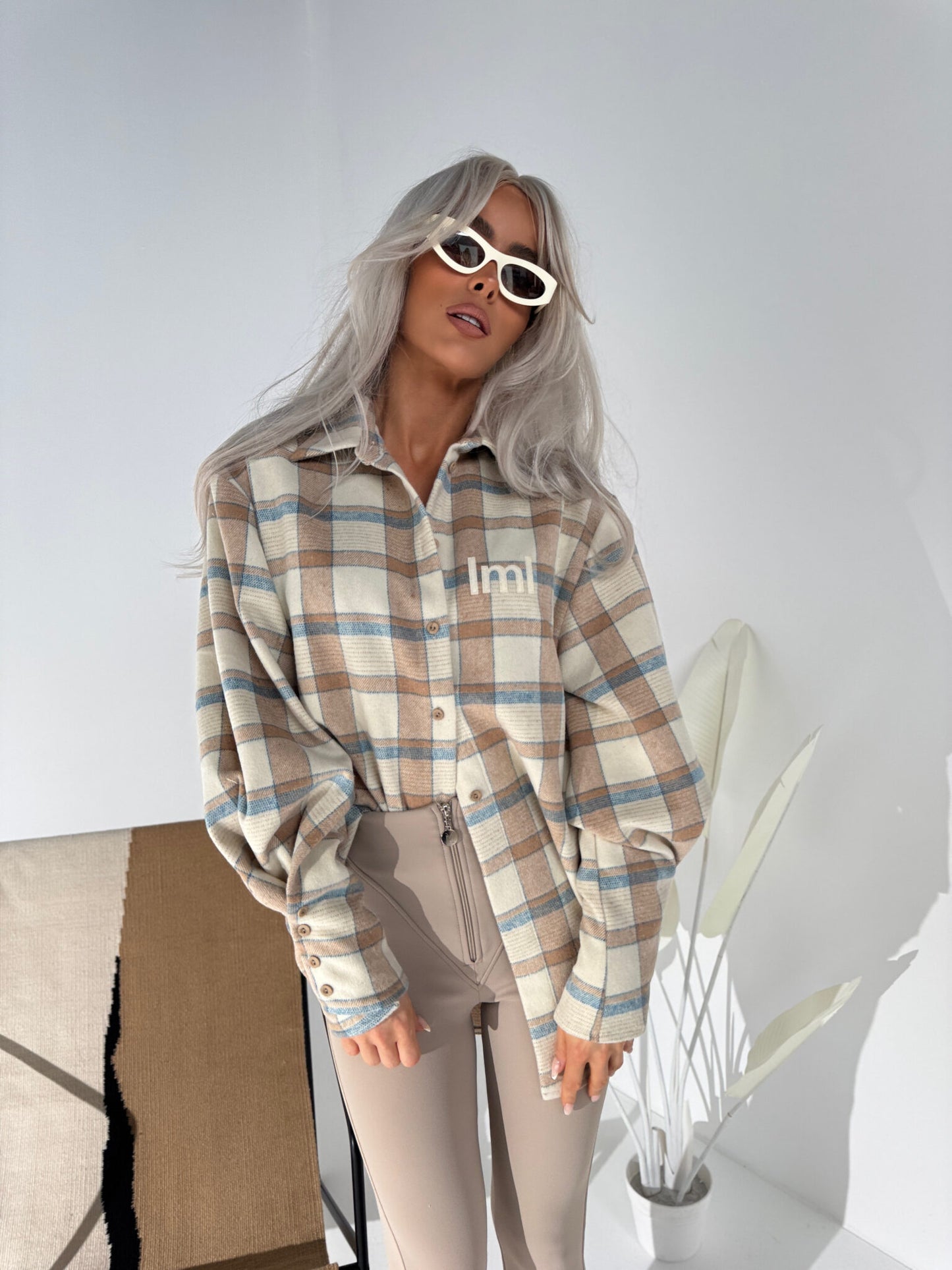 Damenbluse ICEBERG La Manuel beige