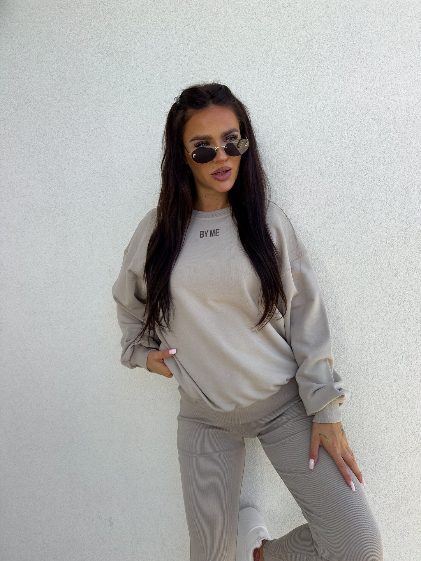 Sweatshirt COTTON - taupe