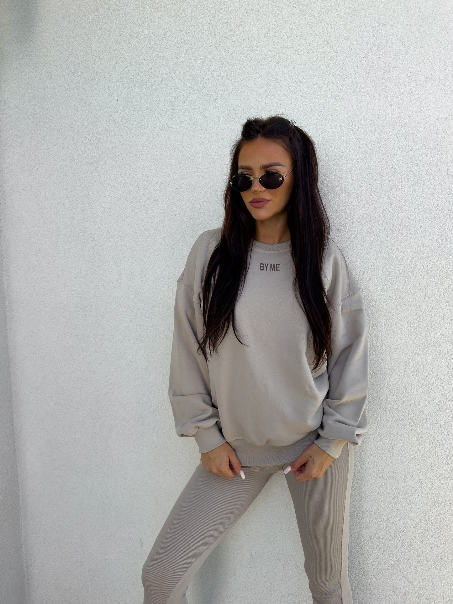 Sweatshirt COTTON - taupe