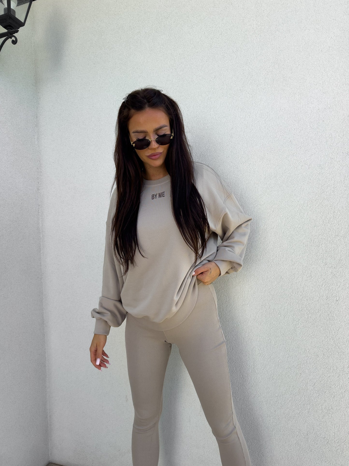Sweatshirt COTTON - taupe
