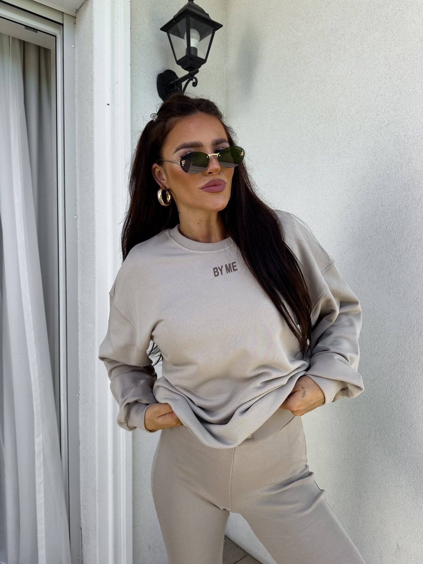 Sweatshirt COTTON - taupe