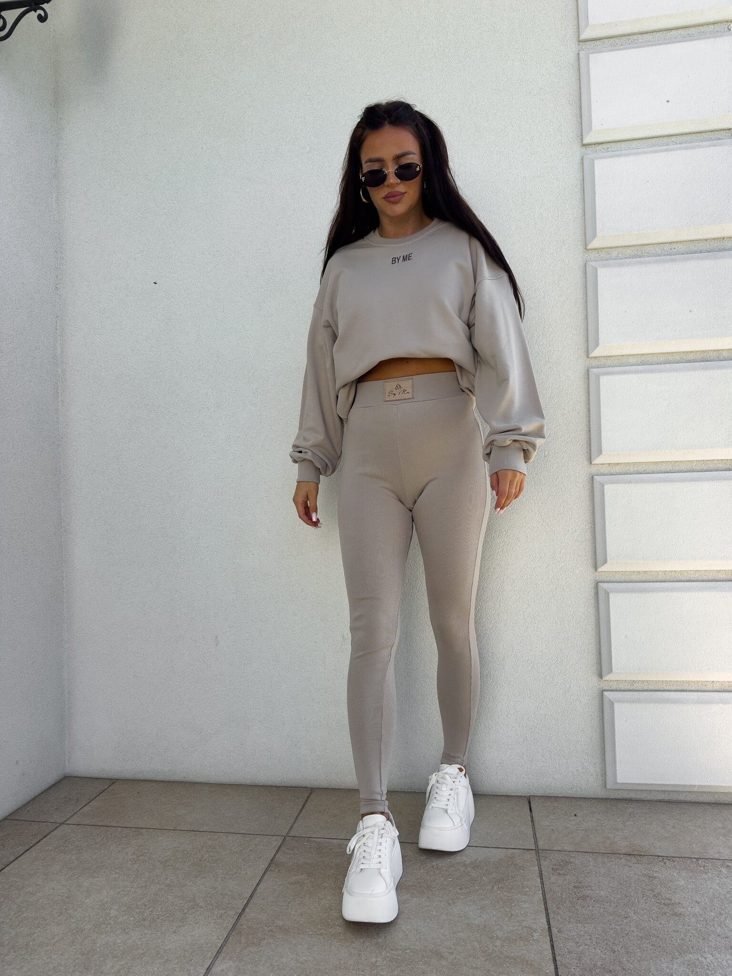 Leggings COTTON - taupe