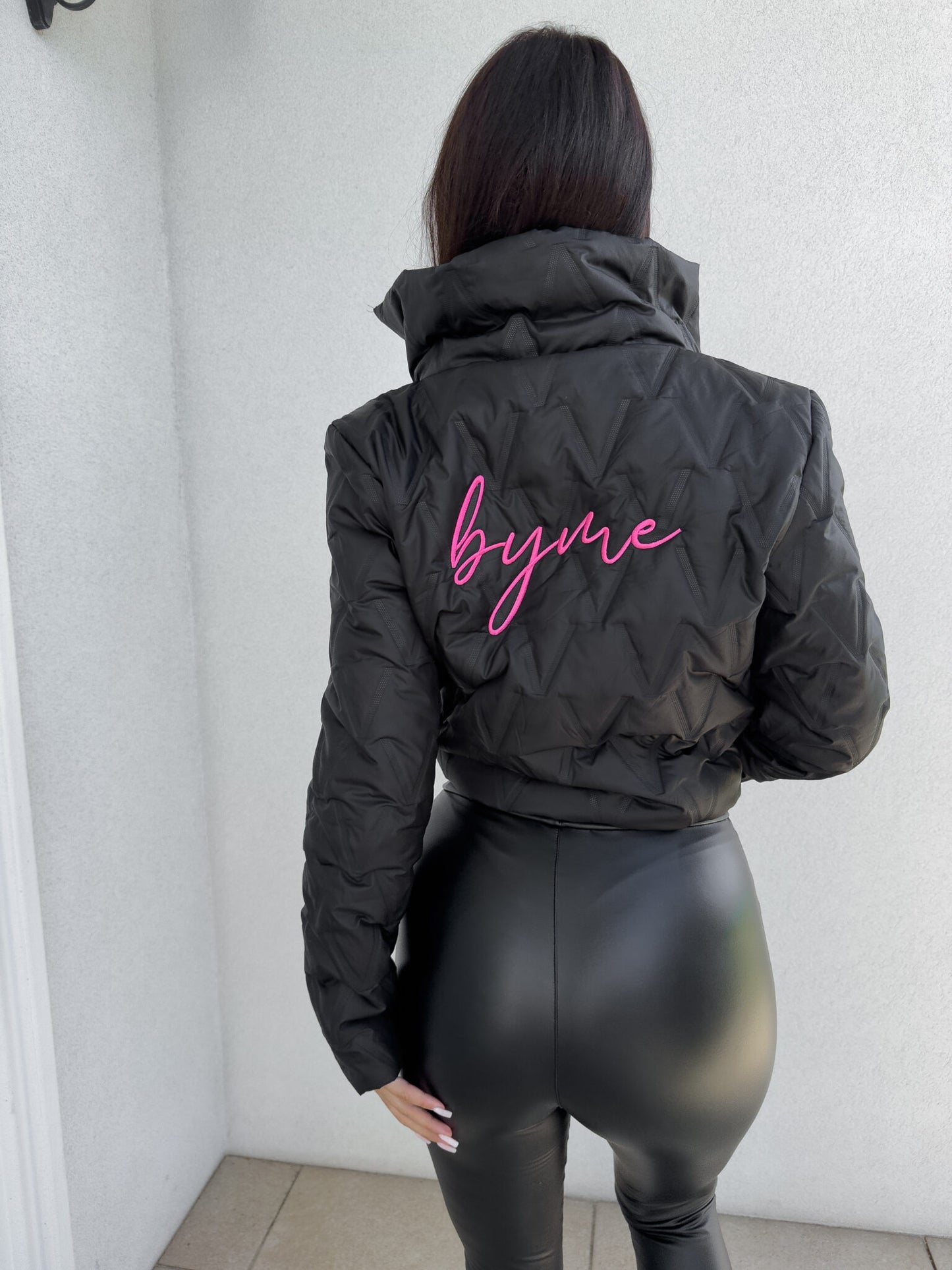 Jacke VESTE – schwarz -pink
