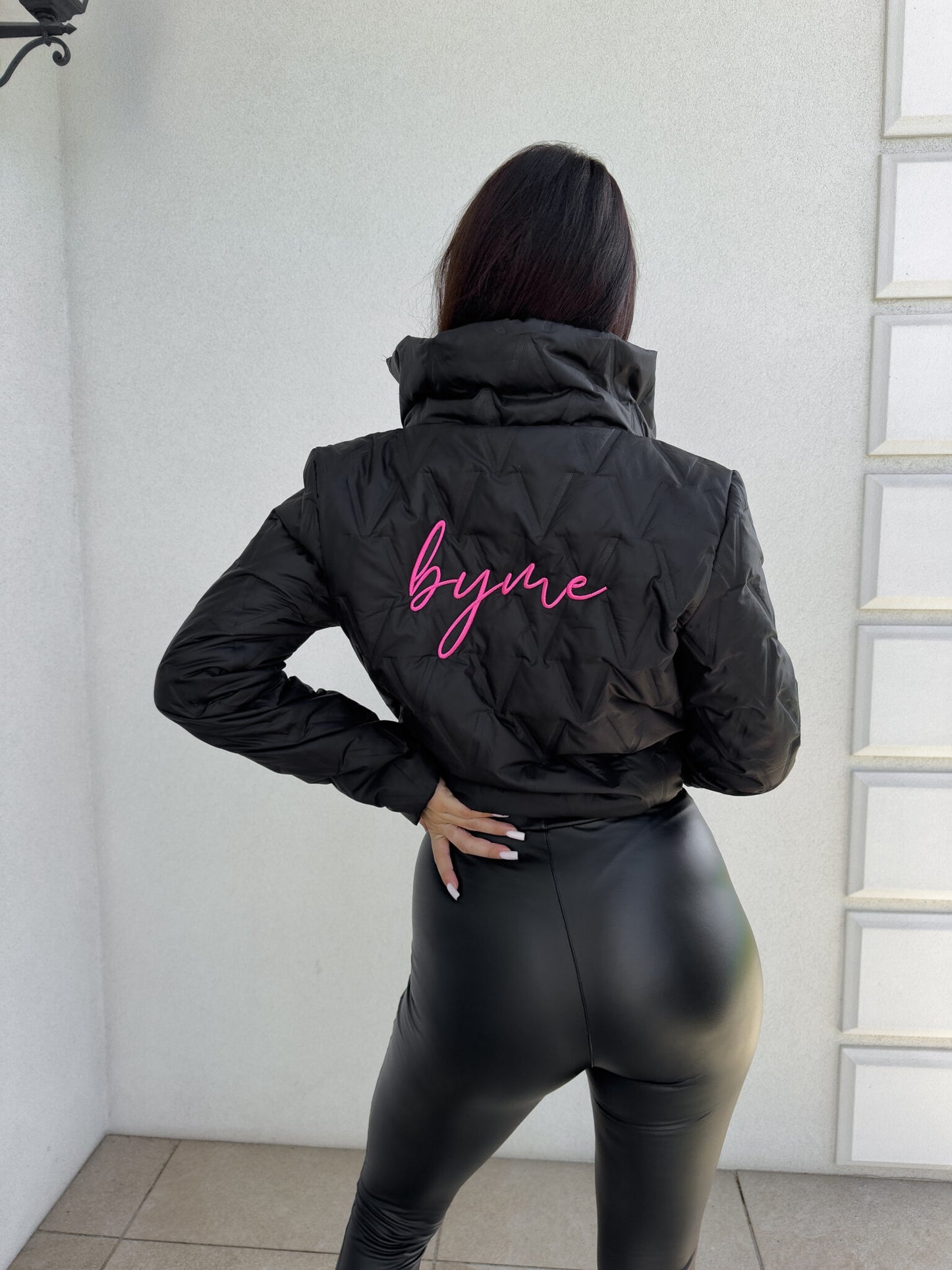 Jacke VESTE – schwarz -pink