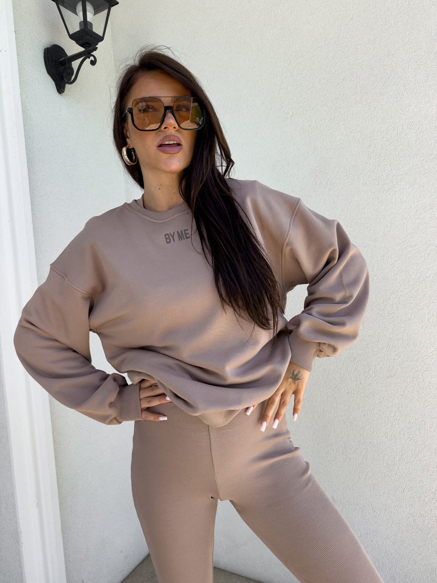 Sweatshirt COTTON - mokka