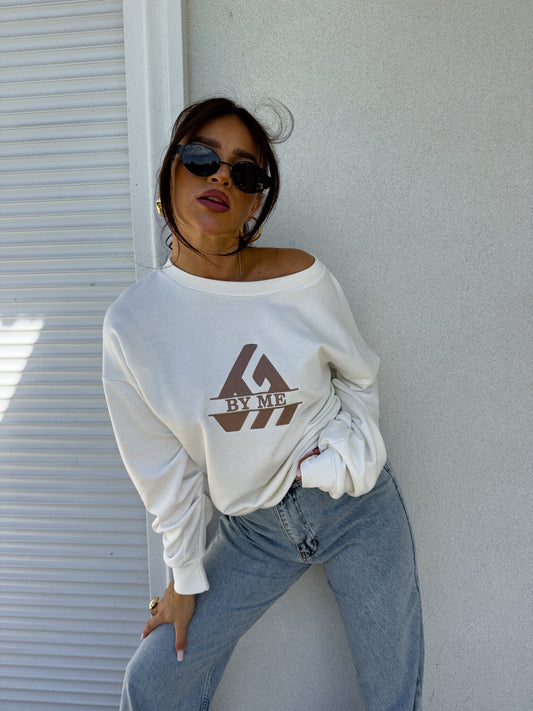 Sweatshirt LUXIT – weiß