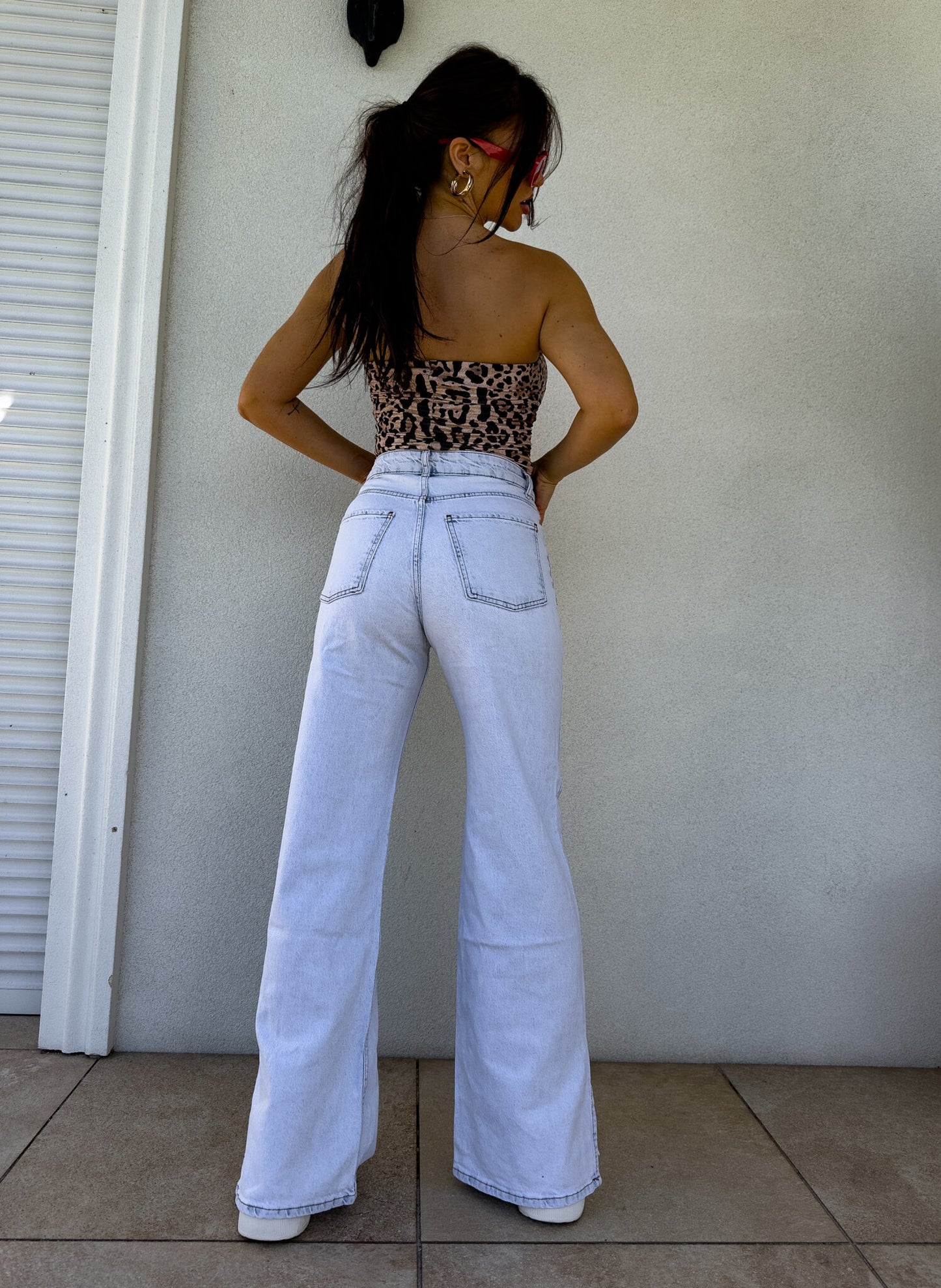 Jeans MOM FIT FLARED – light jeans
