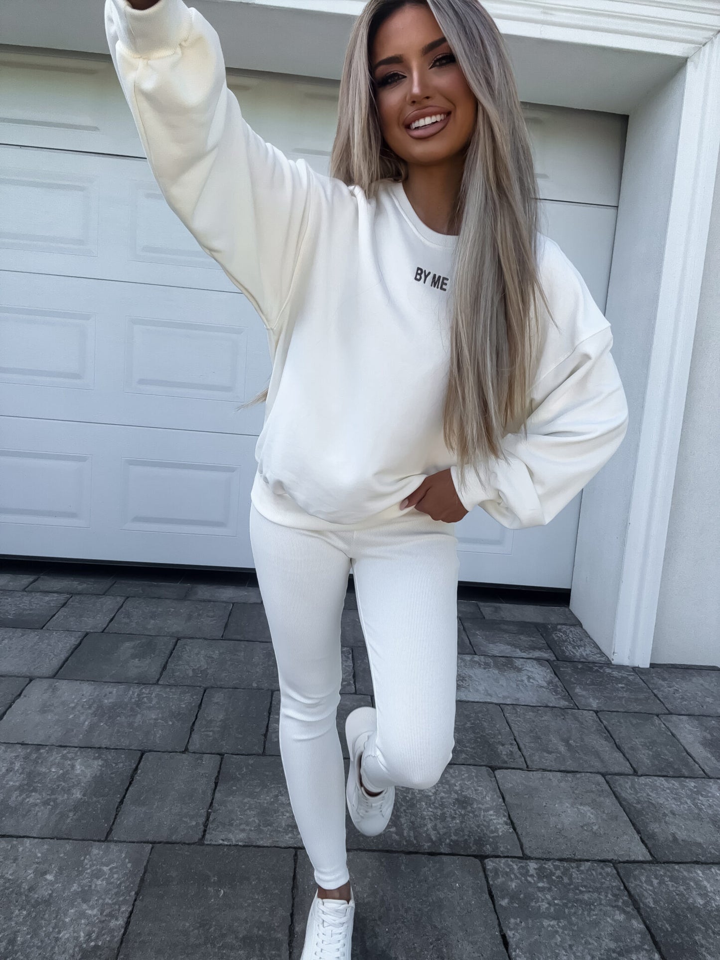 Sweatshirt COTTON - ecru