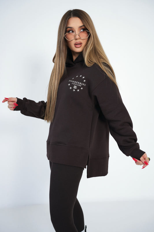 SWEATSHIRT DAMEN BG CLOUD | BITTERSCHOKOLADE