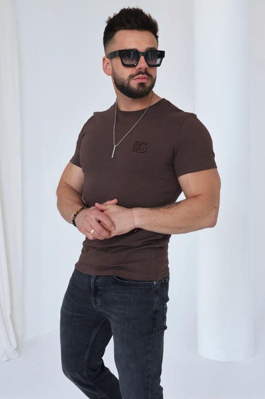 T-SHIRT HERREN BG BOND | SCHOKO