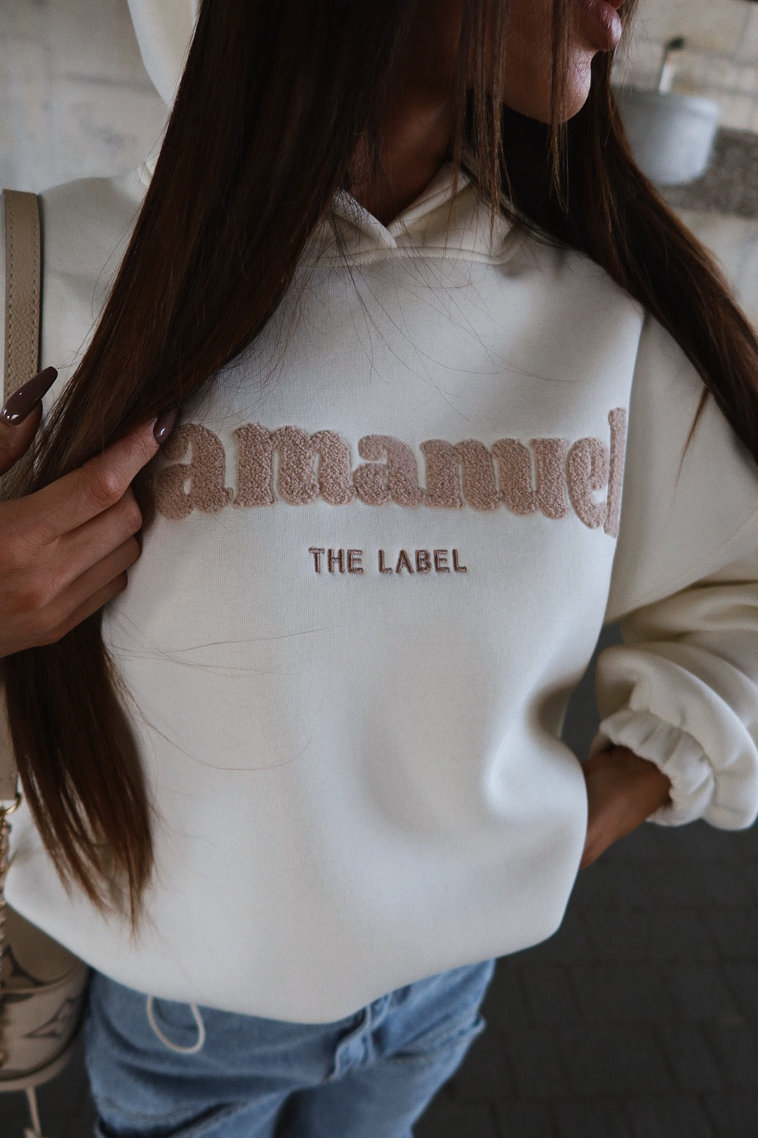 Sweatshirt FLUFFY La Manuel ecru