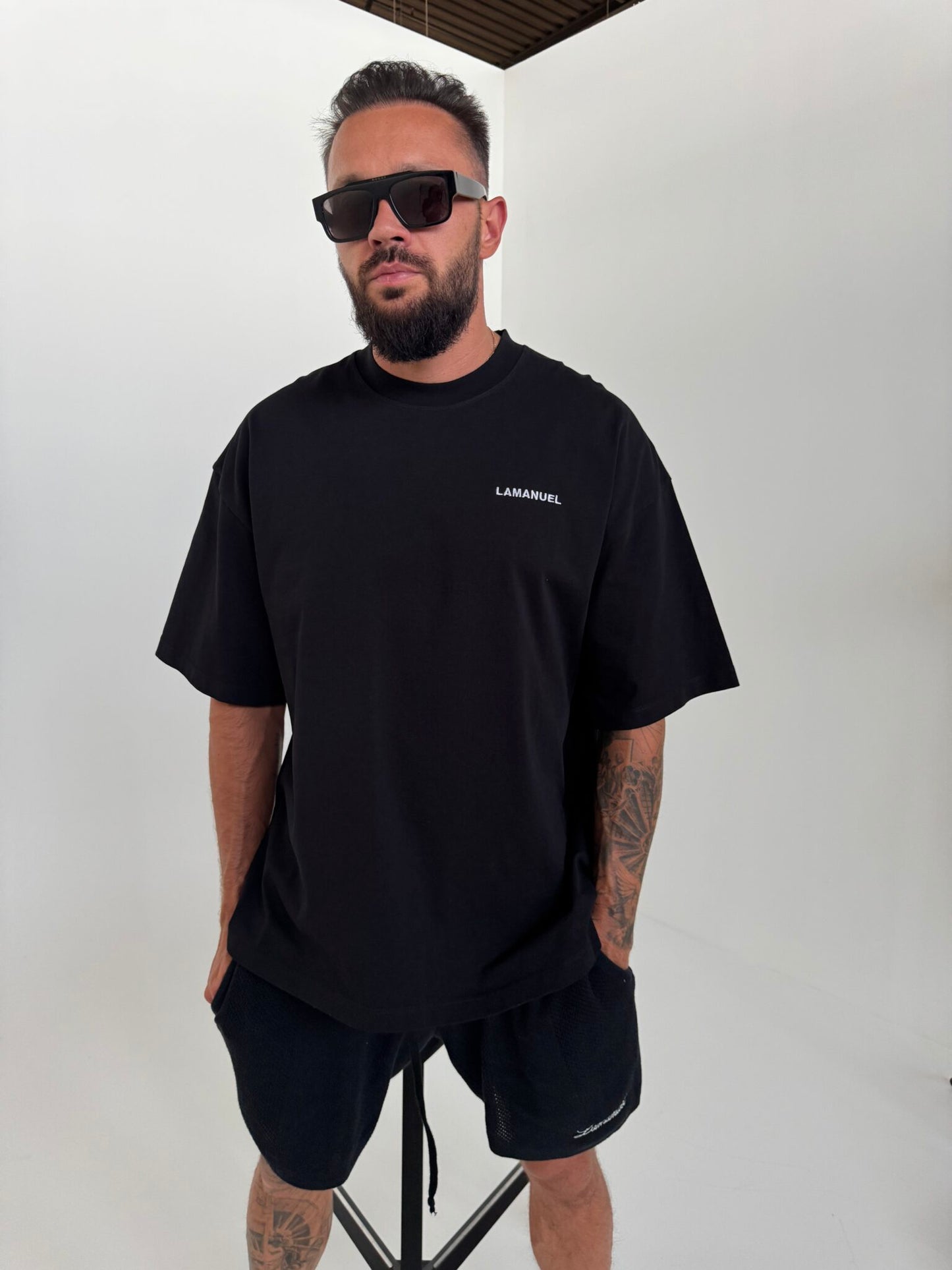 T- Shirt UNISEX HERREN schwarz