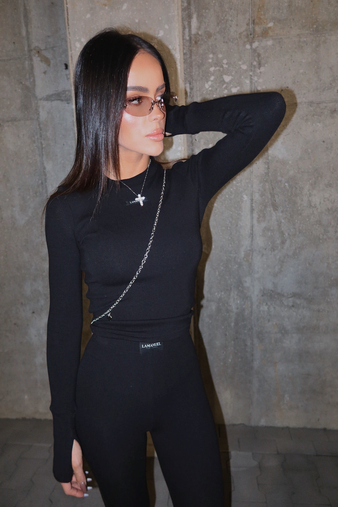 Leggings FLOW La Manuel schwarz