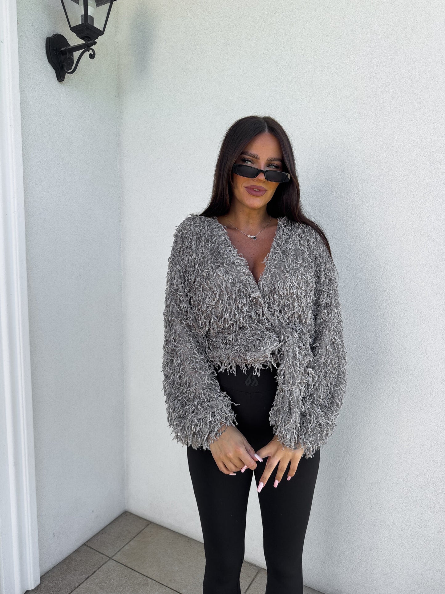 Jacke KAIRA FEDER – GRAU