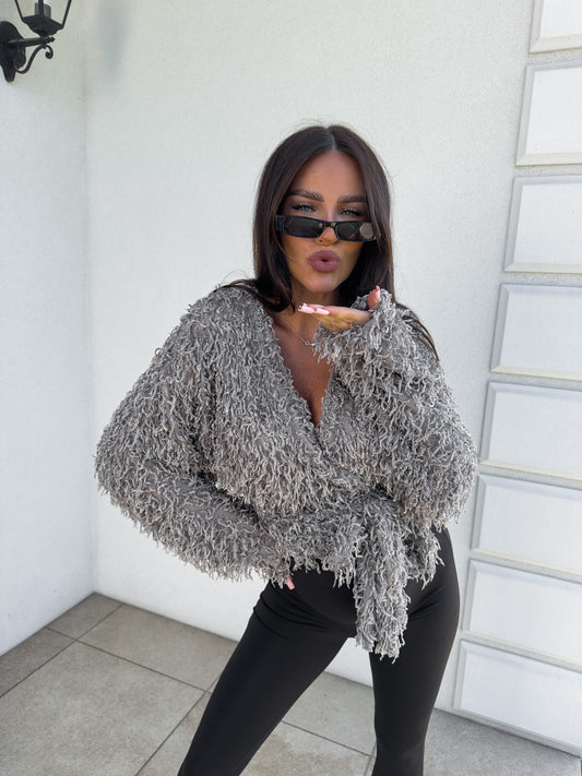 Jacke KAIRA FEDER – GRAU