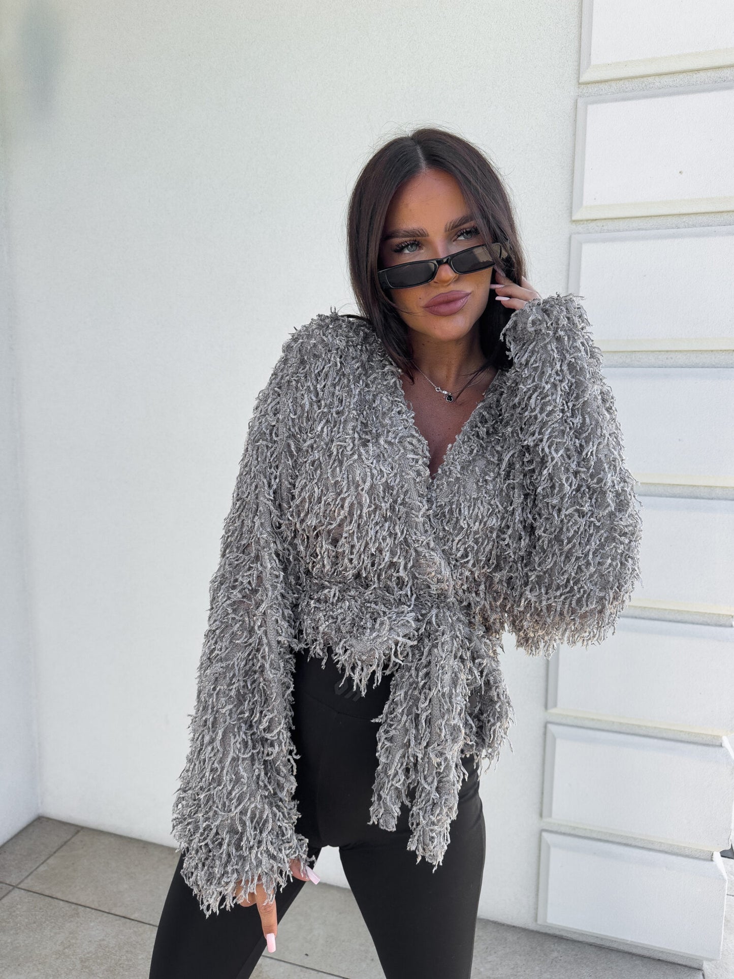 Jacke KAIRA FEDER – GRAU