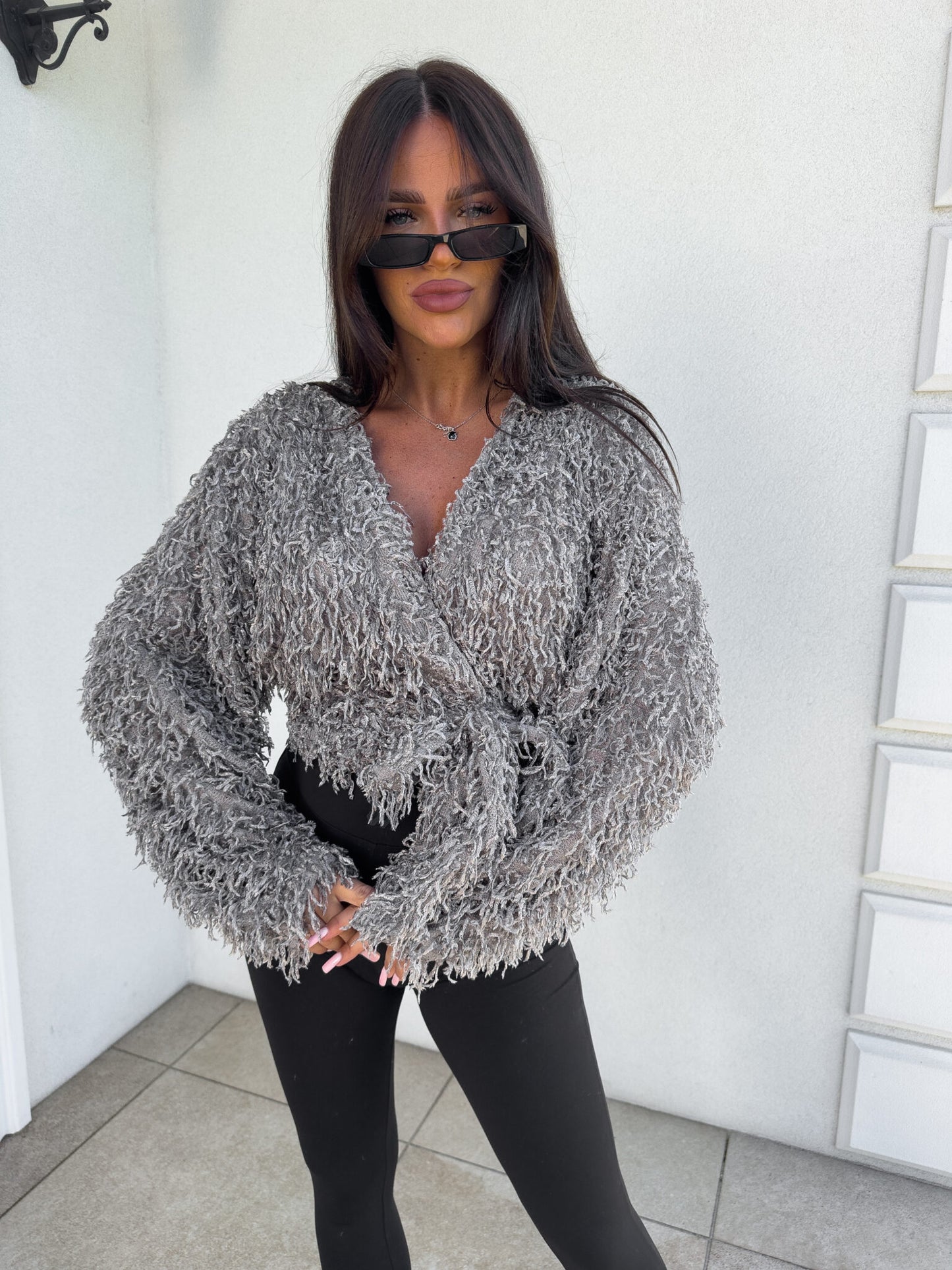 Jacke KAIRA FEDER – GRAU