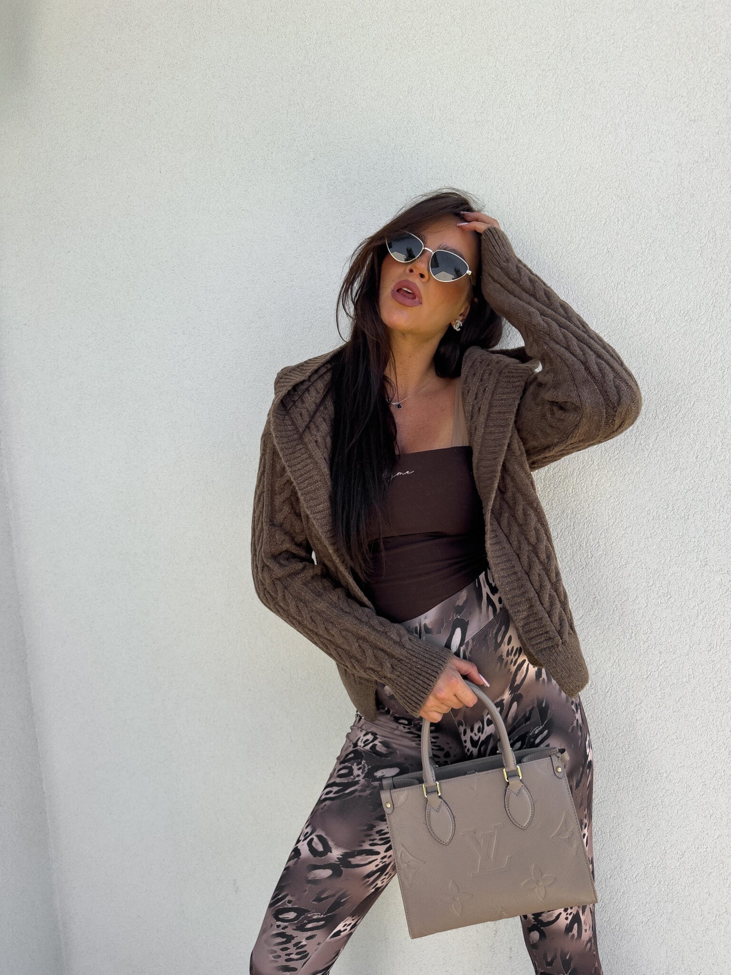 Pullover BOMBER KAPTUR ONE – SCHOKO