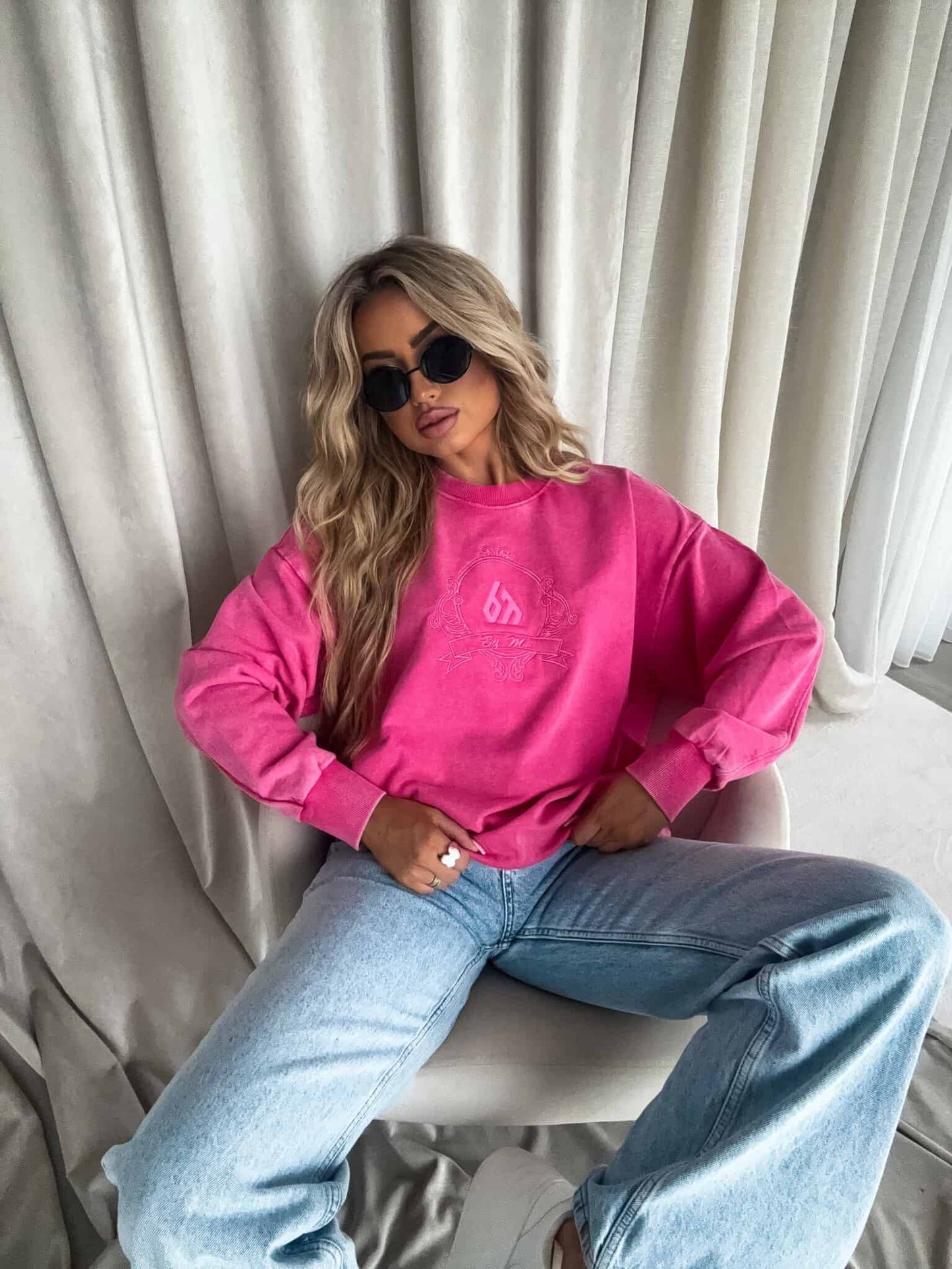 Sweatshirt QUEEN - rosa