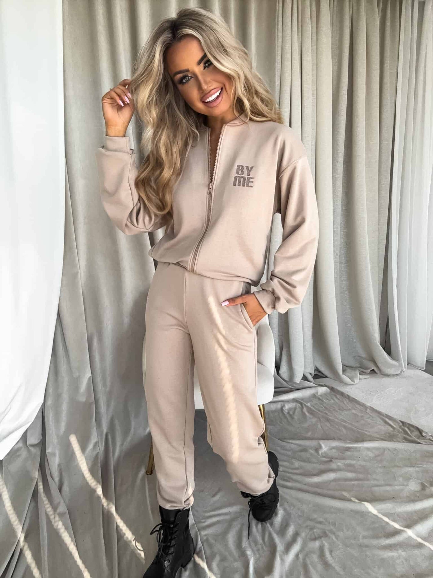 Sweatshirt MIMI - hellbeige